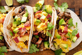 Taco Tuesday, Breakfast Edition: Dive into Flavor with Sausage and Cheddar Egg Bites Tacos!