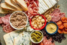 How many meats, spreads and cheeses do I need for a charcuterie board?