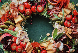 Charcuterwreath with Pâté Stuffed Peppers