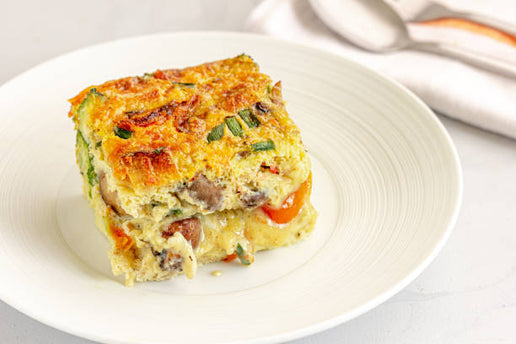 Overnight Ham and Veggie Egg Bake