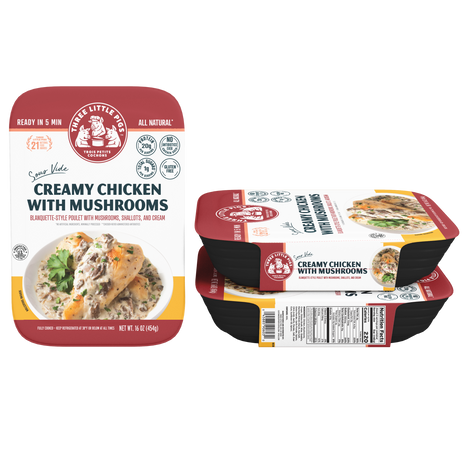 Sous-Vide Creamy Chicken with Mushrooms