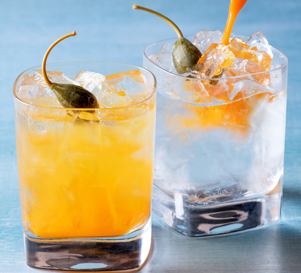 Caperberry Passion Fruit Gin and Tonic