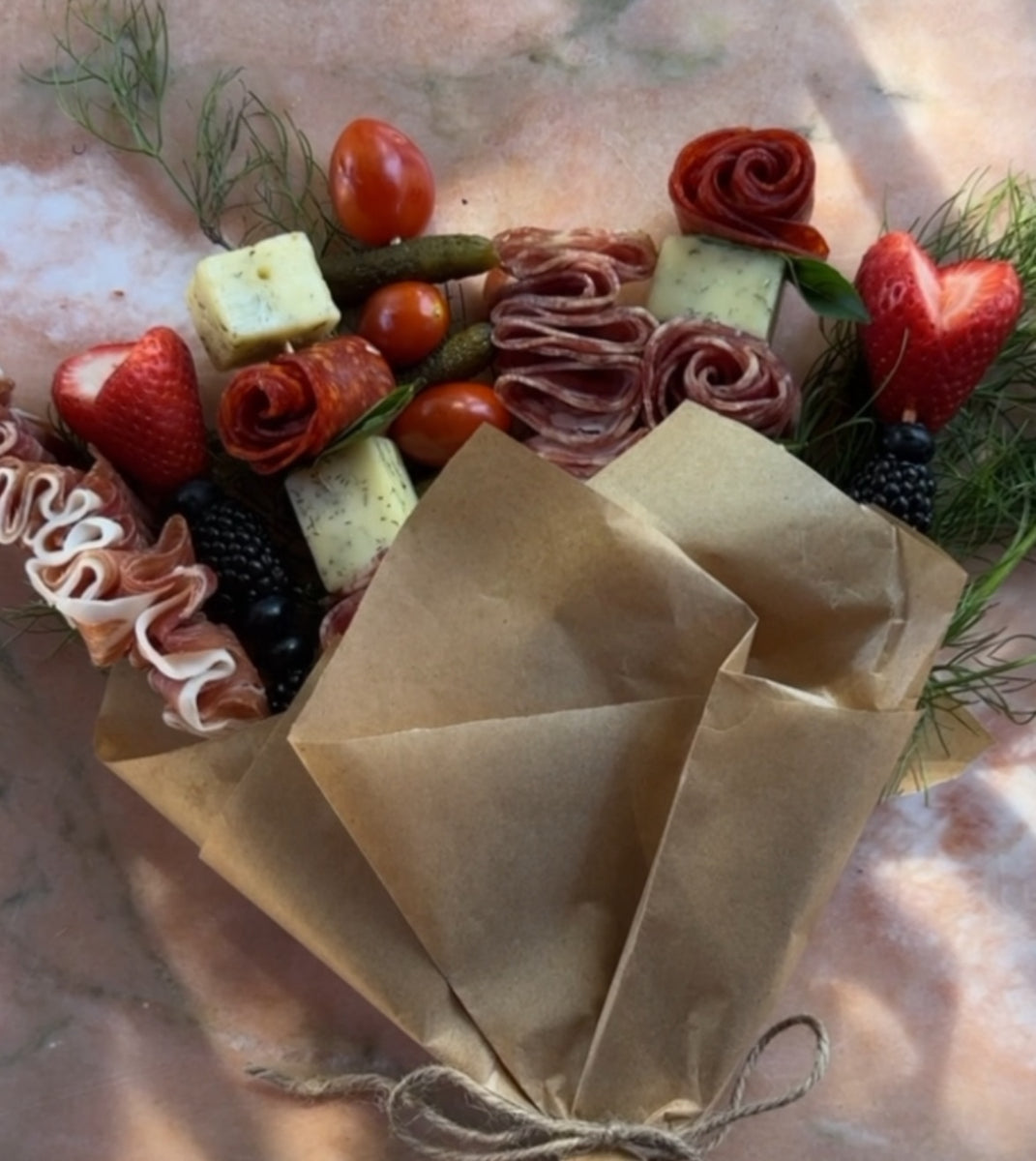 How to Make a Charcuterie Bouquet