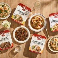 THREE LITTLE PIGS EXPANDS POPULAR SOUS-VIDE GOURMET MEAL LINE WITH NEW DIJON MUSTARD AND COCONUT CURRY CHICKEN DISHES.