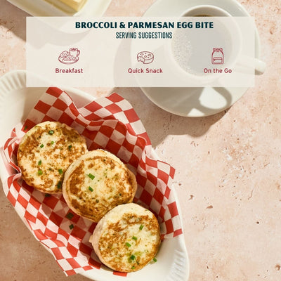 Sous-Vide Egg White Bites With Broccoli and Parmesan
