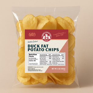 Duck Fat Kettle-Cooked Potato Chips (4-Pack of 5oz Bags)