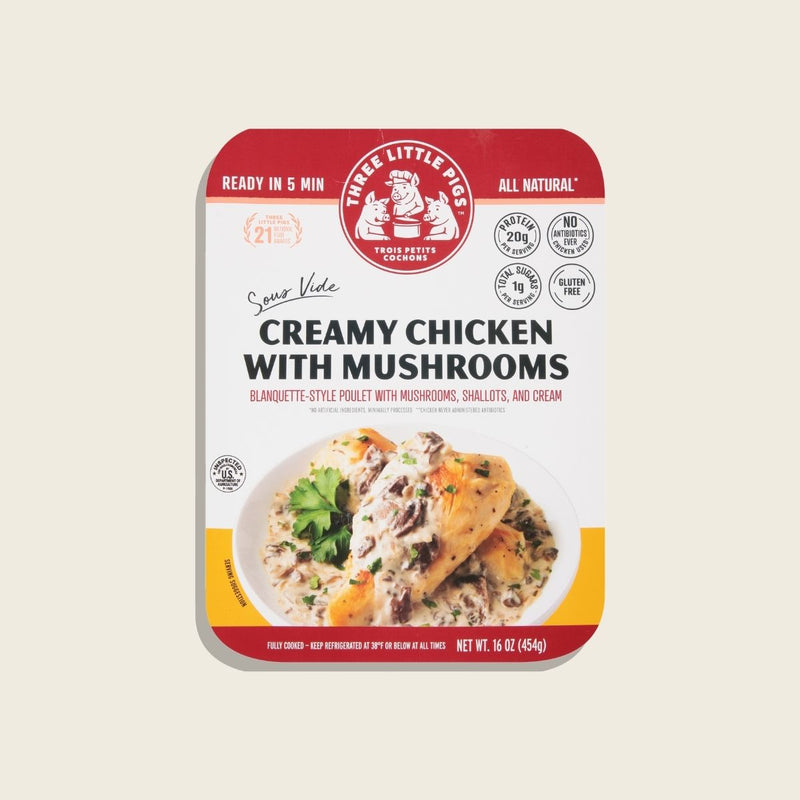 Sous-Vide Creamy Chicken with Mushrooms