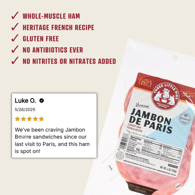 Sliced Jambon de Paris 6oz.